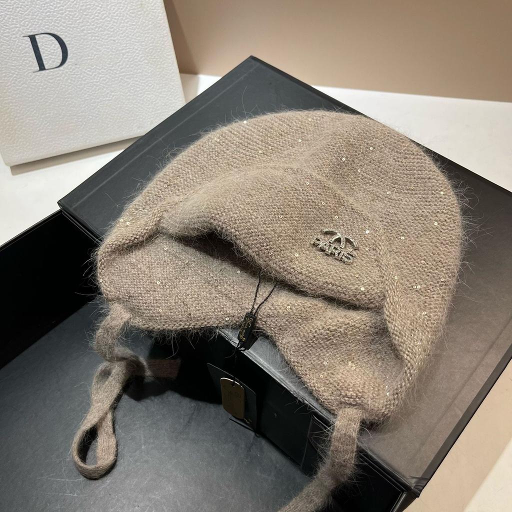 Xiaoxiangfeng Double-Layer Rabbit Fur Ear Protection Hat Winter North Cold Warm Bag Head Knitted Hat Russian Hat