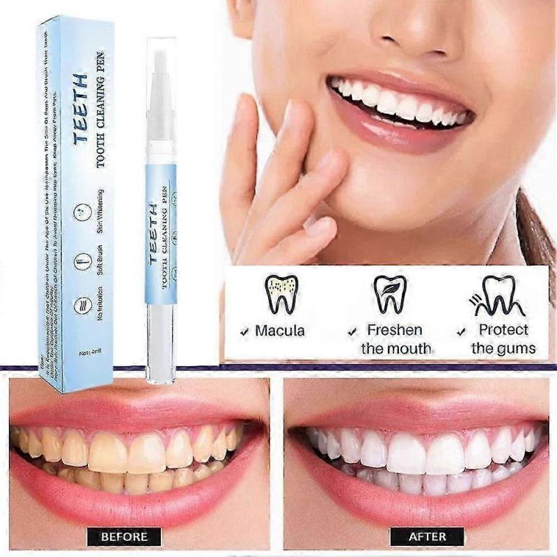 2Pcs Teeth Whitening Gel Pen Stain Remover Teeth Lightening Bleaching Kit Safe