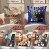 Anime B-BACCANO! Pillow Case Fashion Square Pillowcase Bedroom Sofa Room Ins Decoration Leisure