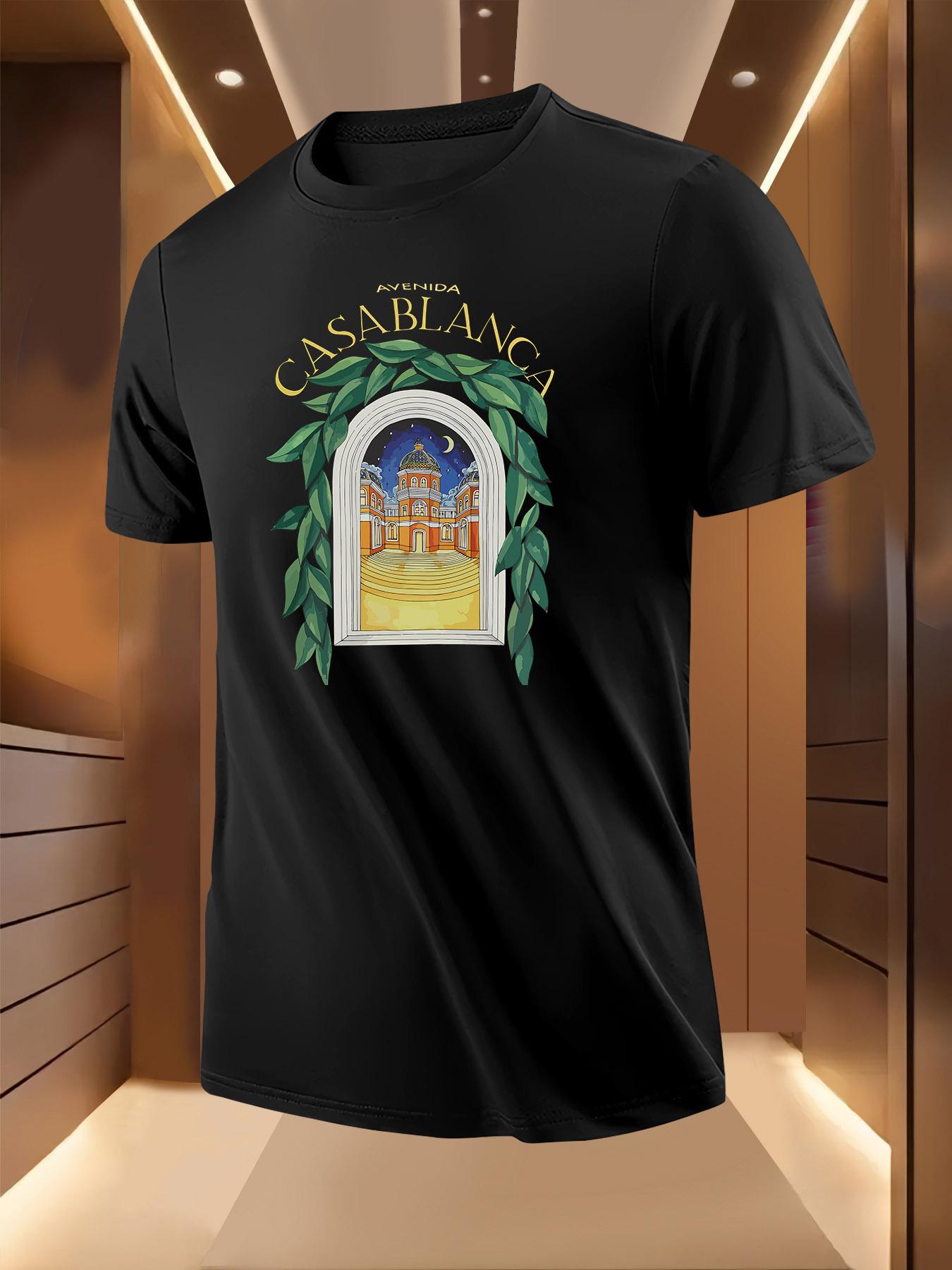 Light Blue Casa Bianca Graphic Tshirt Graphic Tshirt - St... XL