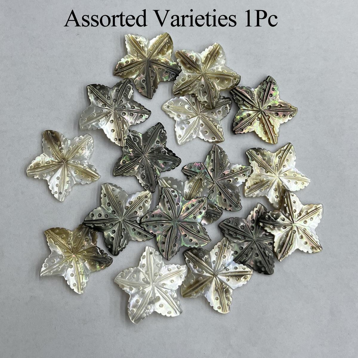 

1 шт., Подвески из натуральной ракушки, Звездочки ручной работы в морском стиле, 32×32 мм, для DIY аксессуаров для ожерелья, изготовления ювелирных изделий, поделок для мужчин и женщин 1Pc/32×32mm