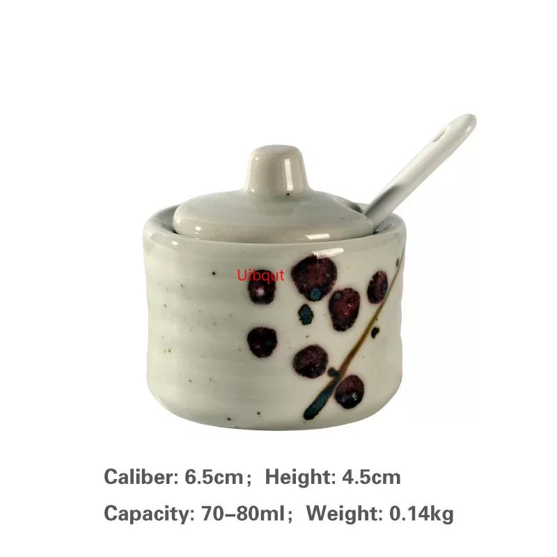 Japanese Tank Creative Seasoning Can Ceramic Seasoning Tank Kitchen Ware Storage Bottles and Jars Bottle Glass Bottle Jars