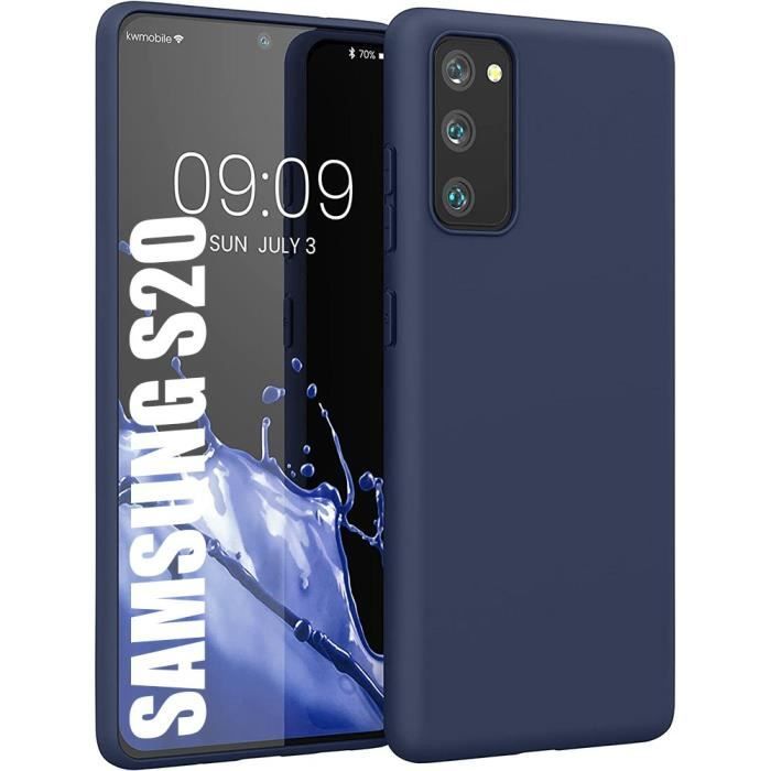 Protective Case - BOOLING - Samsung Galaxy S20 - Silicone - Shockproof - Navy Blue
