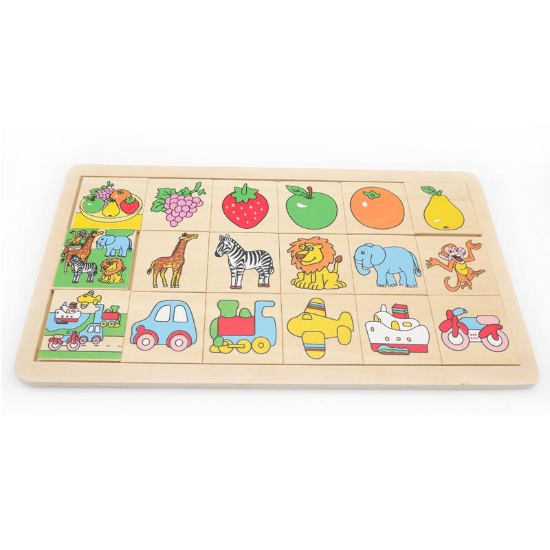 

Education Puzzle Early Kids Animal Traffic Fruit Sorting Intelligence Board Game Fruit Animal Car