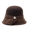 Women's Autumn/Winter Wool Felt Hat - Trendy, Warm, Dome Bucket/Fedora Style
