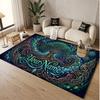 Tree of Life Theme Soft Crystal Velvet Rug Custom Name & Text Print Non Slip Floor Rug for Bedroom Living Room