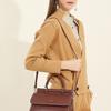 Large Capacity Handheld Women's Bag, Genuine Leather Shoulder Messenger Bag, Textured Bag.