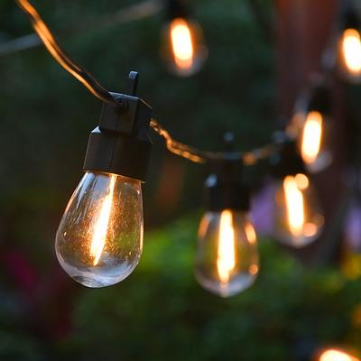 Solar S14 String Light LED Garland Light Shatterproof Plastic Bulb for Garden Camping Courtyard Wedding Party Decoration IP65 EU