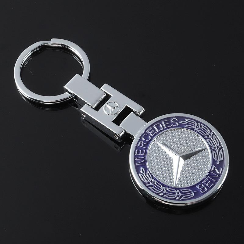 XUV2 1PCS High Quality Metal Car Logo Keychain For Mercedes Benz AMG W205 C300 W203 W206 W169 W176 LKYSH-BECHI Interior Mouldings