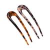 Creative U-Shaped Acetate Hairpins, Hair Sticks for Updos, Hair Accessories for Parties and Daily Wear, 2 Pieces