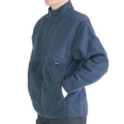 Winddichte, verklebte Jacke mit Boa-Futter, Stretch, Reißverschluss, Oberbekleidung, Outdoor, Wärmeisolierung, L [Y's factory] Herren Herbst/Winter (Marineblaue Größe)