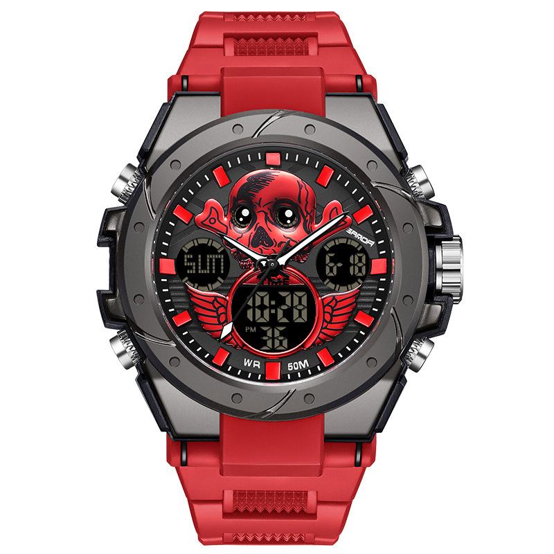 

UTHAI CQ348 New Skull Men watch Waterproof Multi functional Outdoor Sports Quartz Watch Fashion Clock Giftwatches for man