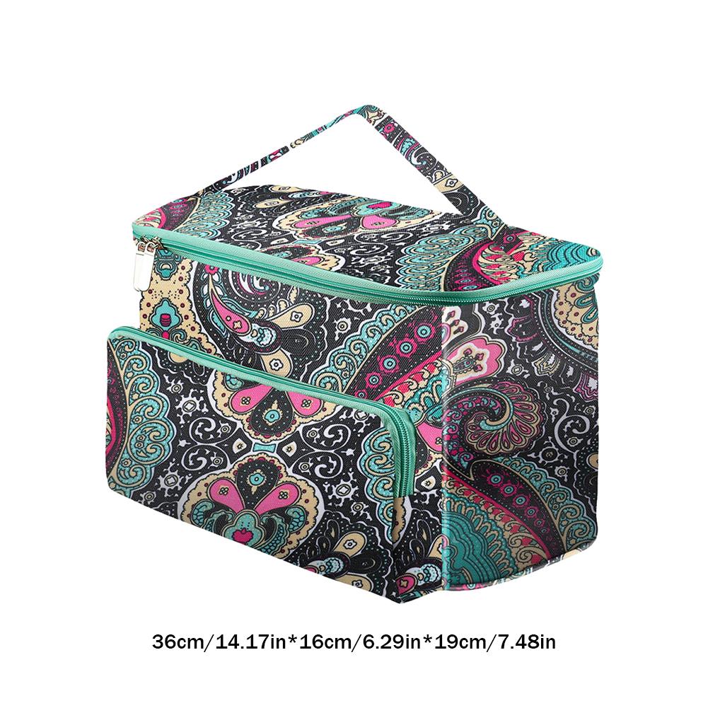 Yarn Storage Bag Portable Round Knitting Wool Yarn Bags Organizer Knitting Tote Bag With Holes Crochet Thread Sewing Accessories