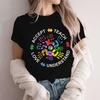Autism Awareness Shirt for Unisex Teach Accept Understand Love Tshirts Neurodivergent Tshirts Autism Support Tee Shirt Y2k Tops