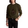 Polo Ralph Lauren Stor Hästlogotyp Flockad Vändbar Stickad Rundhalsad Sweatshirt Herr sweatshirt 710766862-019