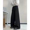 Lazy temperament simple new Harajuku fashion casual pants popular trends ins versatile literature and art