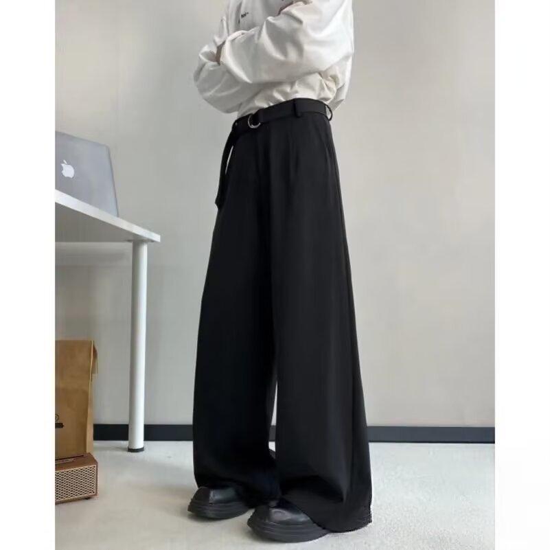 Lazy temperament simple new Harajuku fashion casual pants popular trends ins versatile literature and art