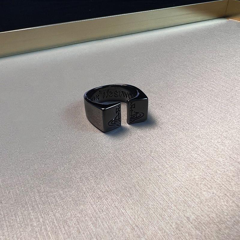 Pierścionek logo Saturn wygrawerowany vintage pierścionek vintage hip hop męski damski niszowy niepopularny modny mężczyzna ulica crack