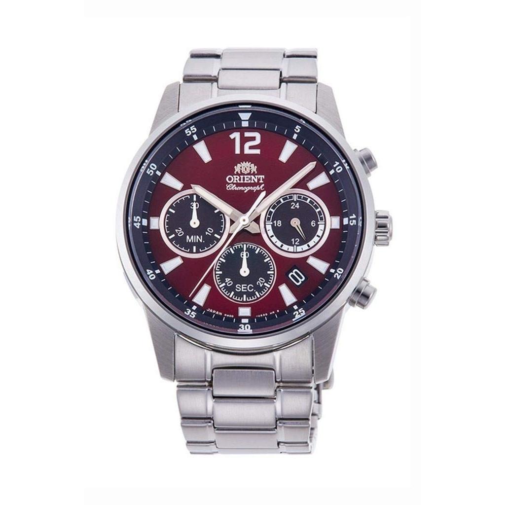 Orient Sports Quartz Men's Watch with Red Dial, RA-KV0004R10B, Red, Quartz Movement.