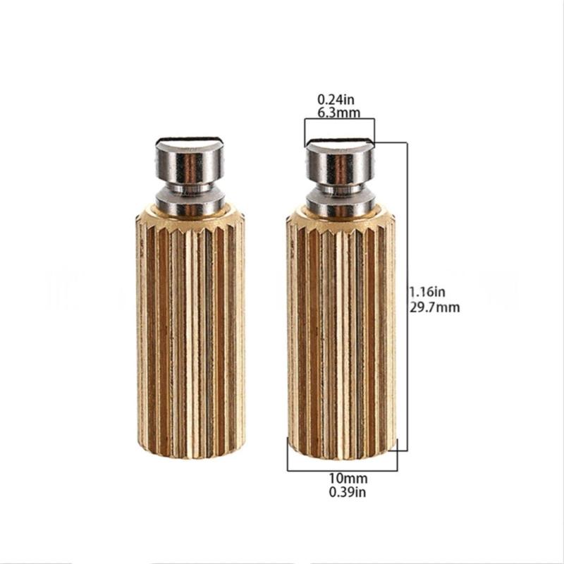 2Pcs Guitar Bridge Inserts and Studs Electric Guitar Tremolo Bridge Anchors Metal Studs For Lasting Performances