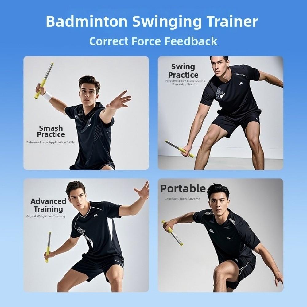 Practicing Guide Racket Swing Trainer Lightweight Badminton Training Stick Swing Correction Tool