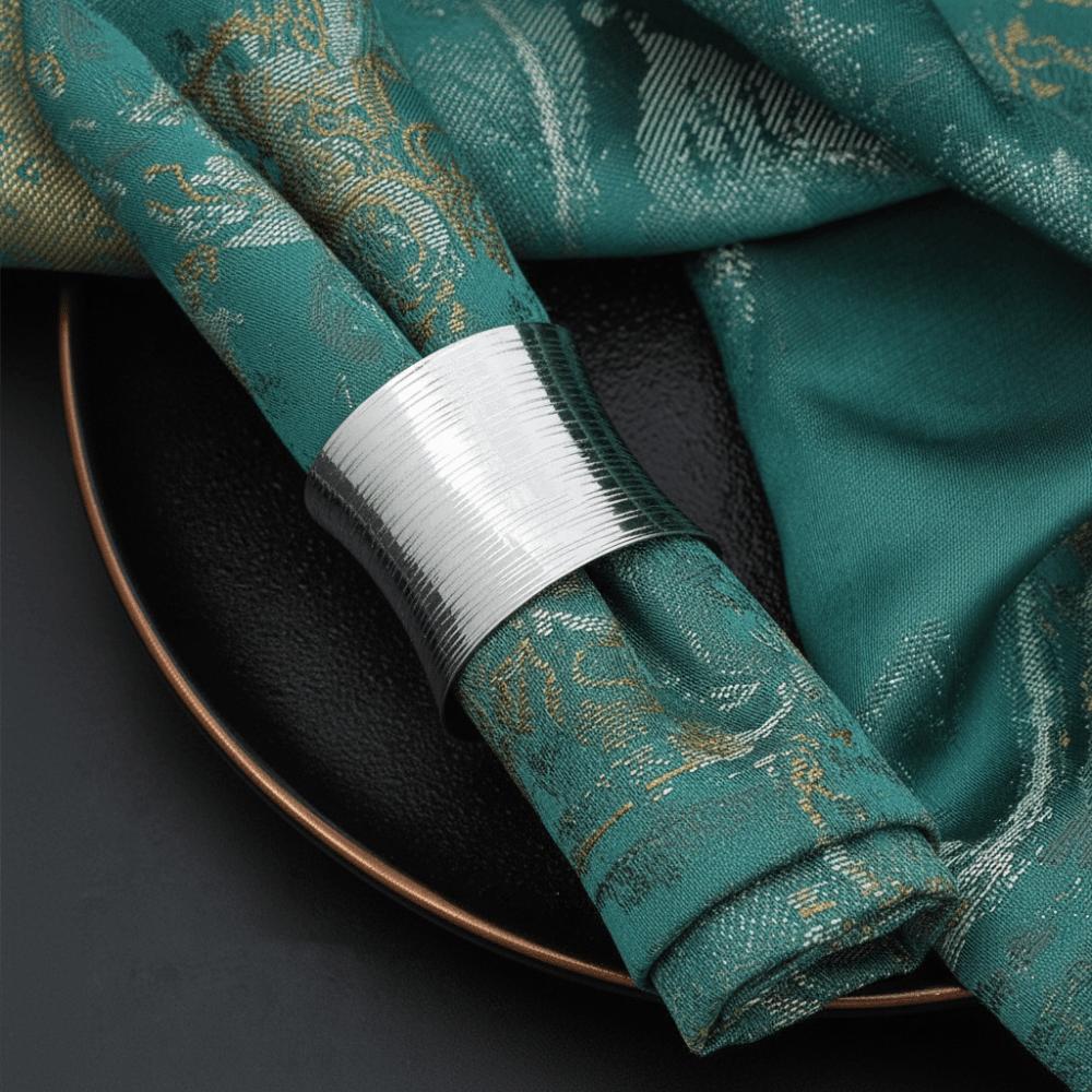 6PCS Luxurious Western-style Napkin Buckle Modern Festive Napkin Buckle Napkin Ring  Event Decor