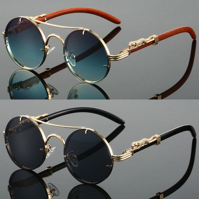 2 Pairs Per Set Round Sunglasses Fashion Vintage Double Bridge Gradient Multicolor Shades Women Luxury Design Casual Sun Glasses