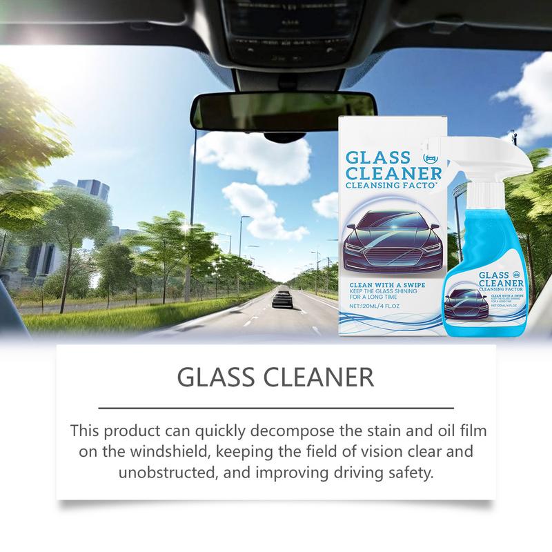 

Glass Cleaner Car Multi-Use Glass Cleaner Spray For Vehicles 120ml Car Glass Rainproof Anti-fog Clear Vision Spray Long-lasting China Mainland
