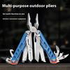 Multifunctional Stainless Steel Knife Pliers Portable Outdoor Emergency Folding Pliers EDC Combination Tool Camping Climbing Pli