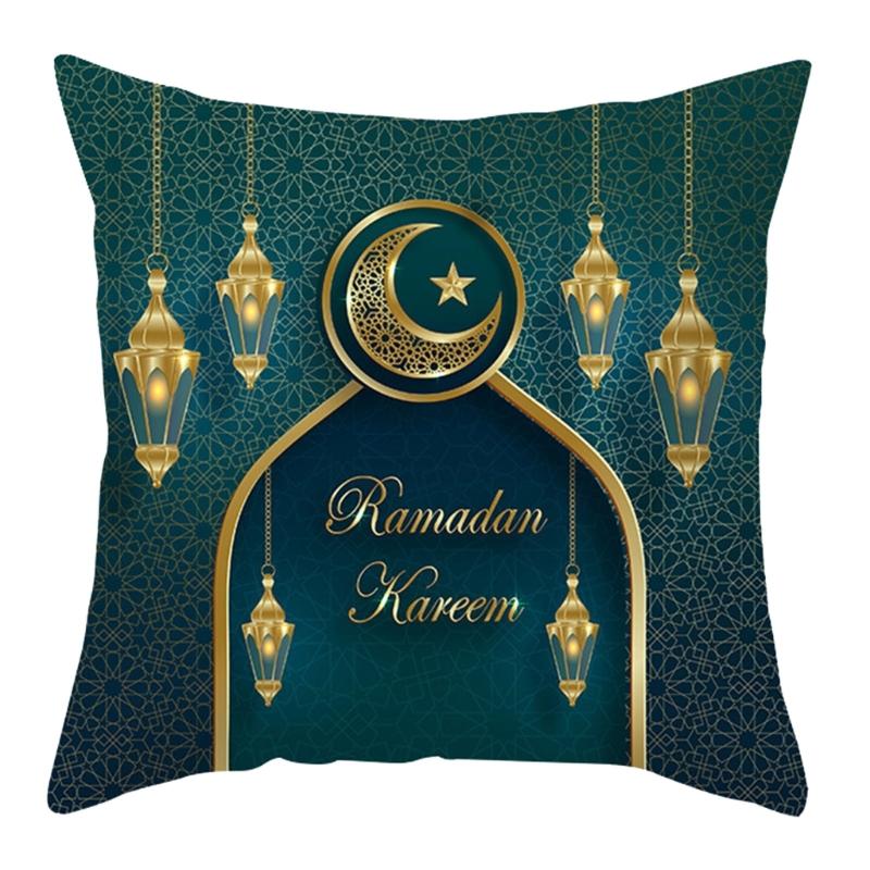Eid Pillow Cover 45x45cm Square Single Side Bedroom Dormitory Bed Decoration 1 593₽