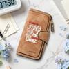 Fitness Motto Pattern Long Wallet Durable Card Cash Daily Use Purse