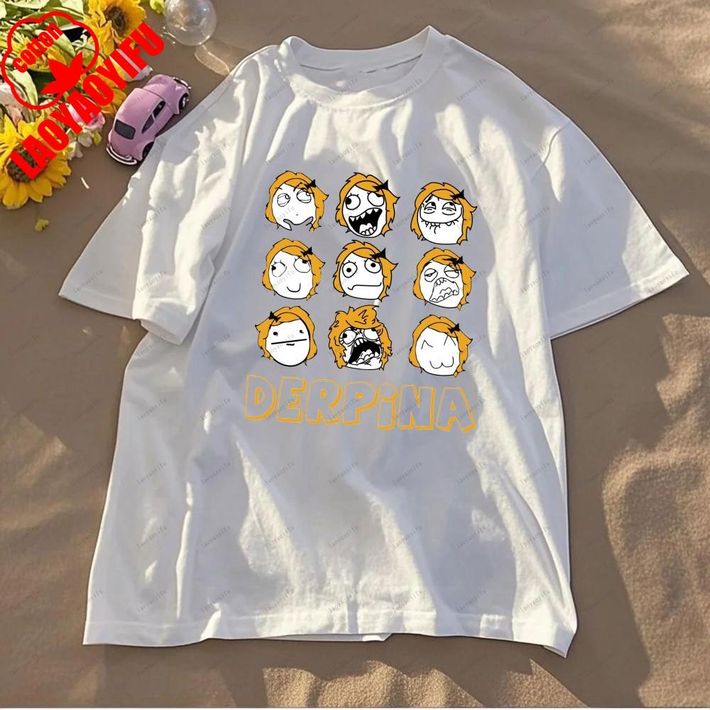 Rage Comic Trollfac Printed T Shirts Funny Anime Pure Cotton Top Tees Men Summer Short Sleeves T Shirt O Neck Fashion Tshirt