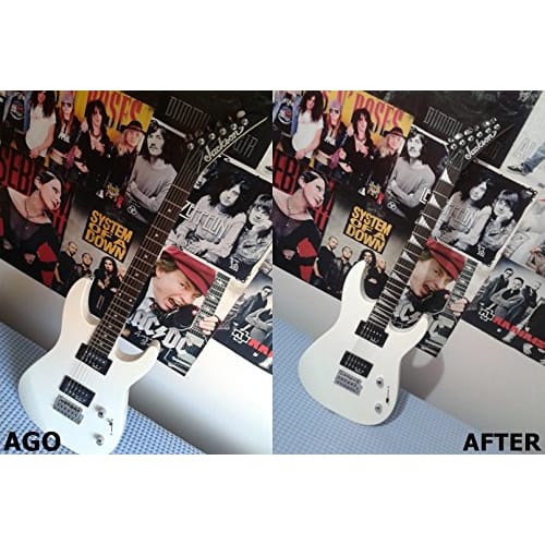 Jockomo Shark Fin (White Pearl) with Rosewood Dots Guitar Inlay Sticker by Inlaystickers