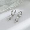 Gu Maoning, Frosted Planet Flash Diamond Earrings Removable Multi-Wear Earrings Women'S Three-Dimensional Star Cross Ear Buckle