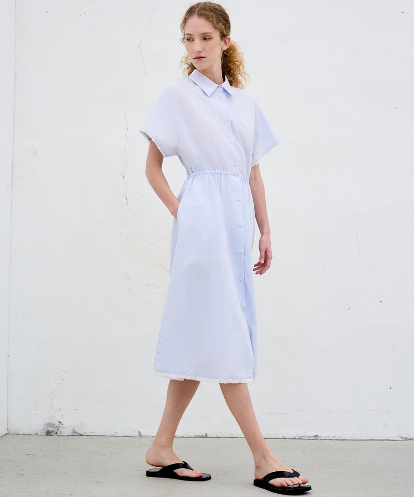Mite Lace Shirts Dress_Lavender