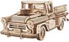 Ugears Holzfäller-Pickup-Truck 70171 Holzpuzzle, Bastel- und Modellbausatz, kein Kleber oder Werkzeug erforderlich, für Erwachsene und Kinder