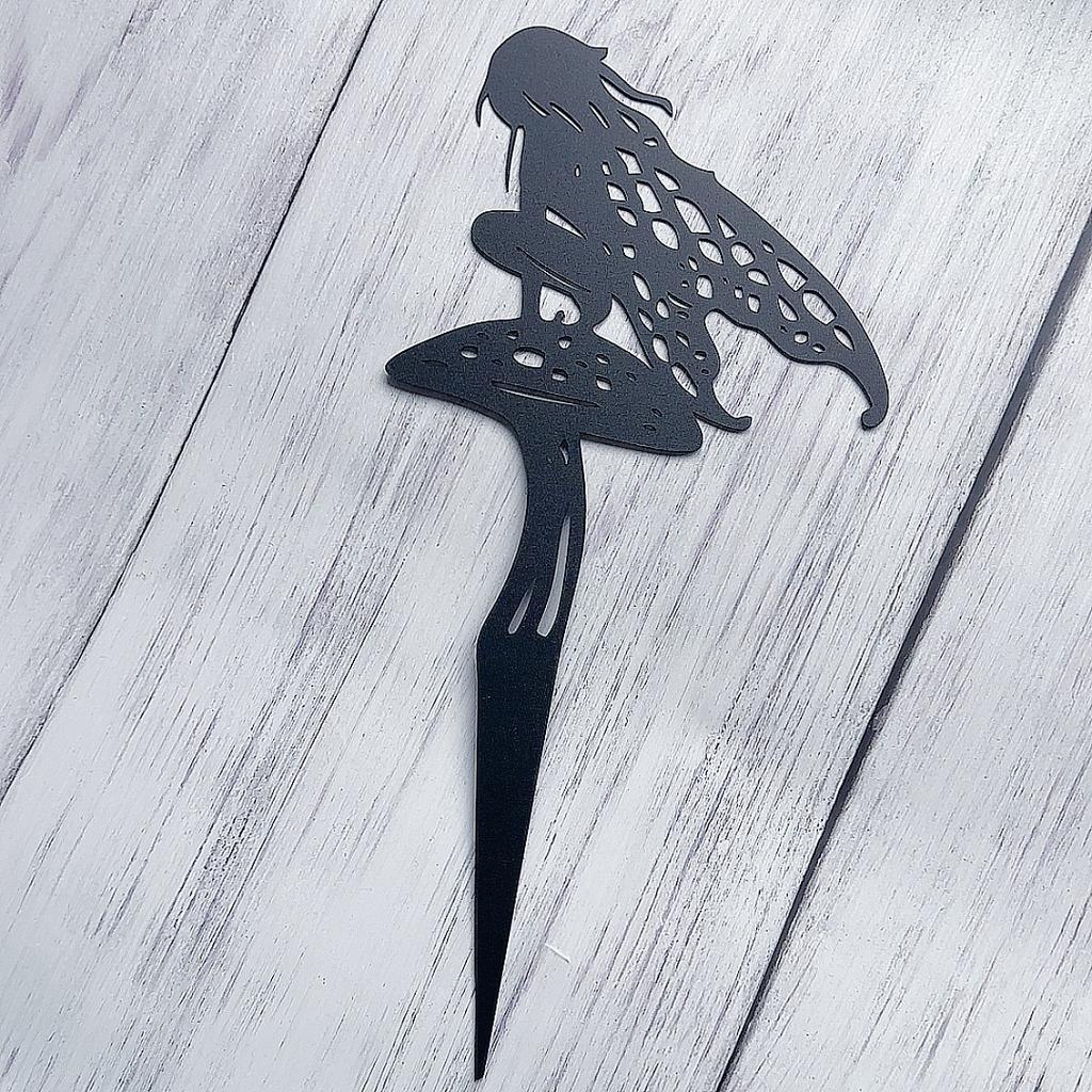 Fairy Garden Metal Signs Outdoor Garden Fairies Outdoor Fairy Silhouette Statue Fairy Branch Decoration Fairy Crafts