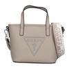 Keira Mini Tote Bag SF178381 Taupe Beige 3-Way Crossbody Handbag with Detachable Shoulder Strap Triangle Logo