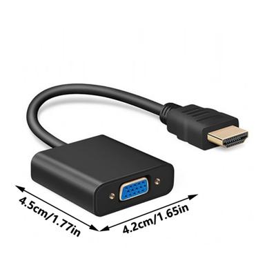 To VGA 1080P Video Converters Adapter Cable for PC Laptop HDTV Projectors and More Input Devices