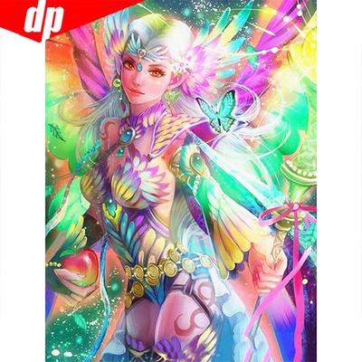 5D DIY diamentowe malowanie dziewczyna Anime w pełni z okrągłych haftów sprzedaż obraz ze strasu