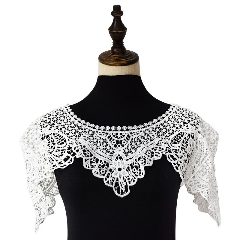 Ming style standing collar, Tn Plus Running Shoes Han lace embroidery, Han and Western fusion tassel shawl, hollowed out cloud shoulder AL102-1-2