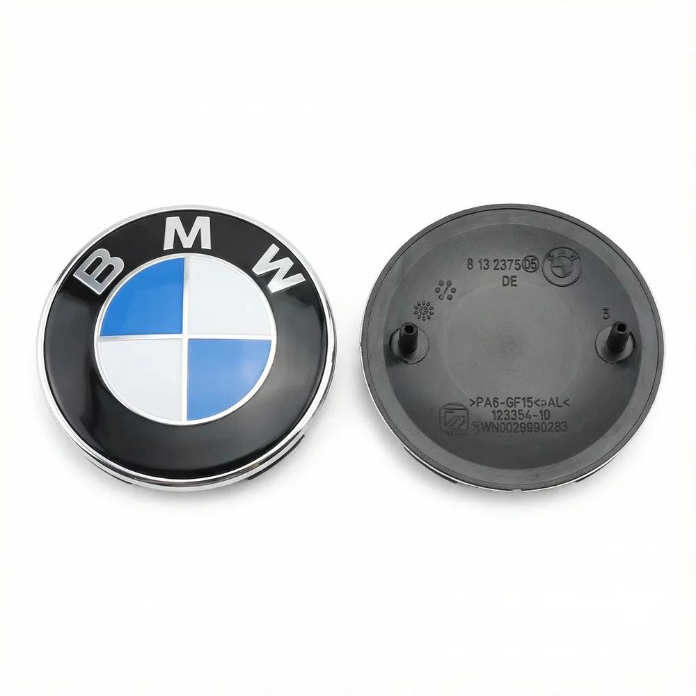 2026 Hot AAA 1PC Sticker Emblem 82mm 74mm Hood Front Rear Trunk Logo Bmw E36 F20 E91 E53 E46 E39 E38 E90 E60 X1 X3 X5 X6 X7