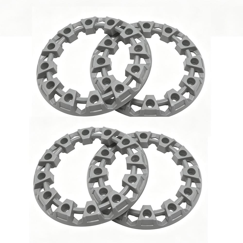 4pcs 8-inch ATV Wheel Trim Hub Protection Decor Rim Cap Universal Vehicle All Terrain Wheel Plastic Cover Fit To 8 Inch Wheels