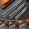 Steel Barbecue Tongs Meat Salad Steak Food Tongs BBQ Kitchen Serving Long Tongs Cooking Tweezers Utensils Z8K9