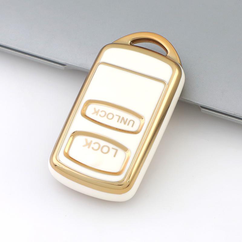 Premium Soft TPU Car Key Case Cover Shell for Mitsubishi Outlander PAJERO V73 Eclipse Arion Colt Key Rings Keychain Bag