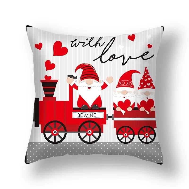 Love Sweet Cartoon Pillowcase Wedding Party Birthday Festival Decoration Sofa Office Seat Car Cushion Cover Home