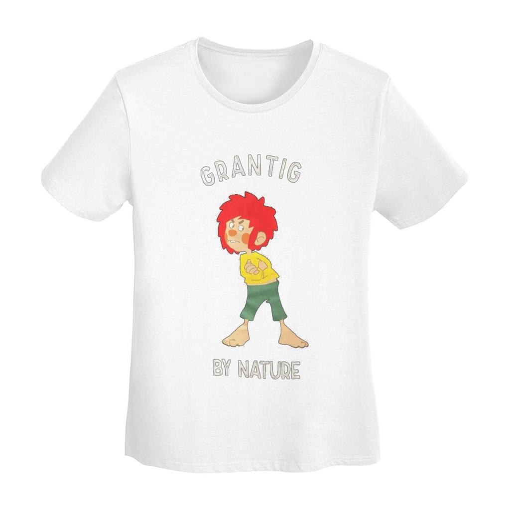 Pumuckl Arrabbiato Per Natura Maglietta Donna Manica Corta Magliette Girocollo Streetwear Cotone T-shirt Estive Streetwear