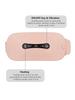 Menstrual Heating Pad Portable USB Cable Cordless with 3 Heat Levels and 3 Vibration Massage Modes for Back Belly Pain Relief