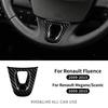 Real Dry Carbon Fiber Sticker For Renault Fluence Megane 3 RS Scenic 2009 2010 2011 2012 2013 2014 2015 Car Steering Wheel Trim