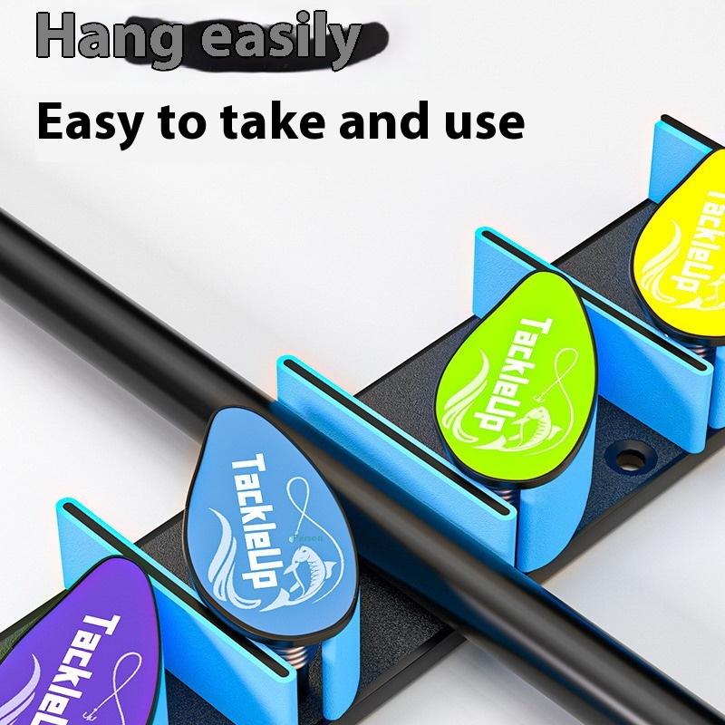 

Настенная стойка для удочек Держатели для удочек для хранения в гараже Организация рыболовного снаряжения Аксессуары для мужа папы